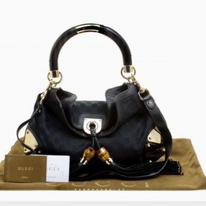 SOLD! GUCCI Indy Black Babouska Medium shoulder bag